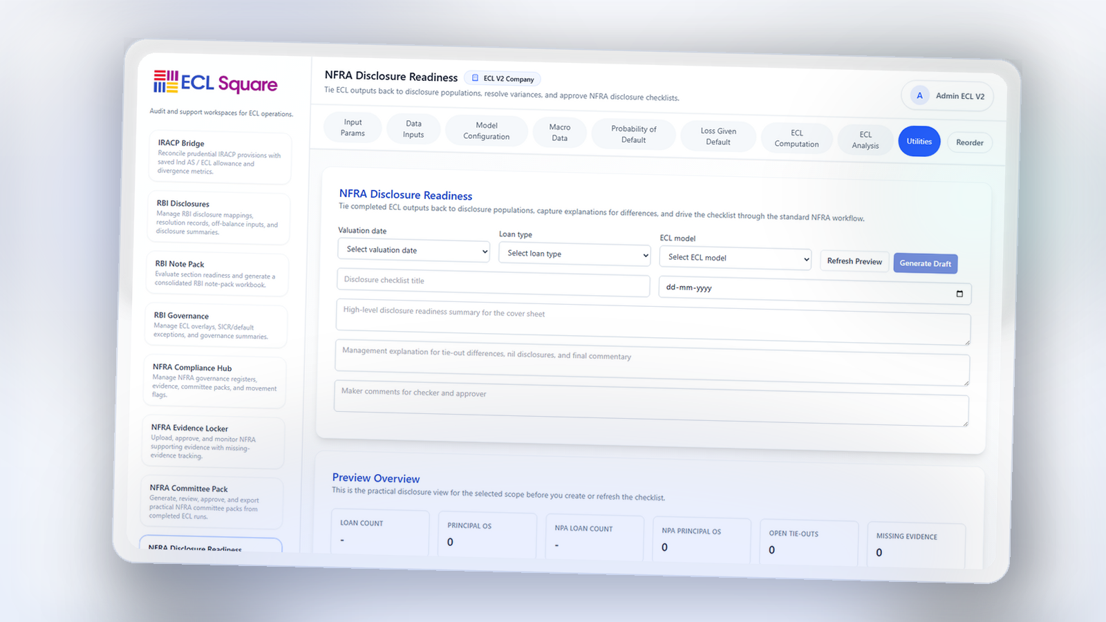 Overlay Framework and Disclosure Narrative